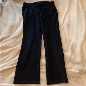 Fleece lines stretchy yoga pants